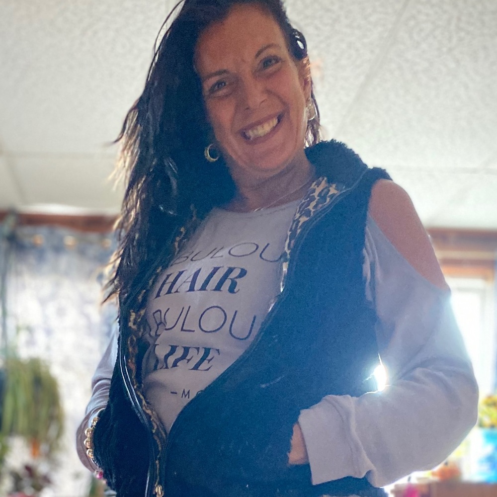 Betsey Johnson faux fur vest